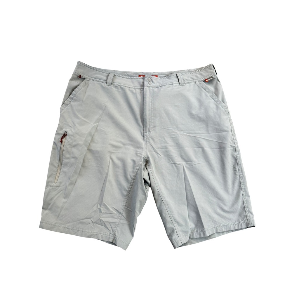 Simms Mens Fishing Shorts Size 40 Beige Lightweight Hiking Outdoors